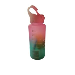 Vital 64oz/2000ml Autosport & Flip Plastic Water‎ Bottle Pink/Green-New in Box